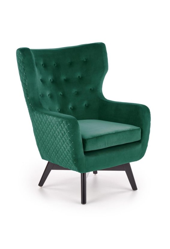 MARVEL armchair (Dark green / Black)