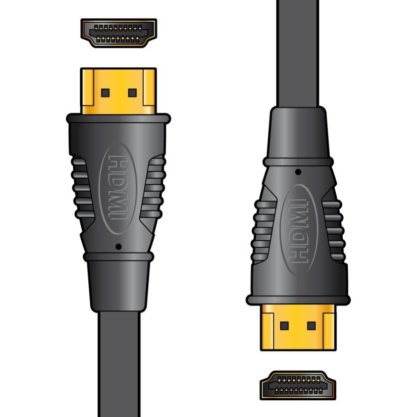 AV:link kábel HDMI HQ High Speed ​​4K Ethernet, pozlátené konektory, 1.0m