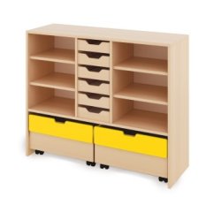 Cabinet L + small cardboard containers and chests - CLASSICAL