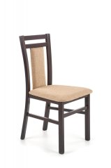 Židle- HUBERT- Tmavý buk/ Béžová