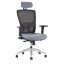 Kancelářská židle s podhlavníkem HALIA MESH SP (více barev) - Barva: Šedá