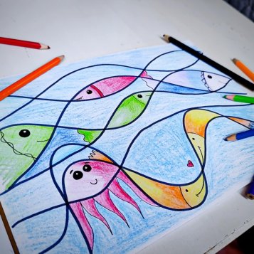 Mořský svět - pastelky