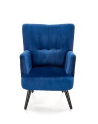 Armchair PAGONI (Dark blue / Black)