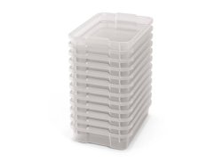 Malé plastové boxy - OPTIMA - Transparentní (12 ks.)