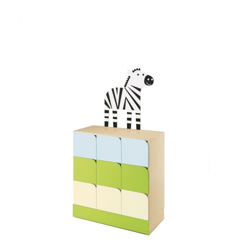 Skriňa s dvierkami (zebra, SAFARI)
