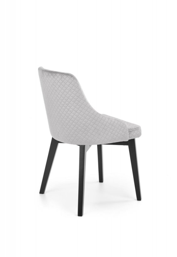 Židle- TOLEDO- Černé dřevo /Světle šedá
