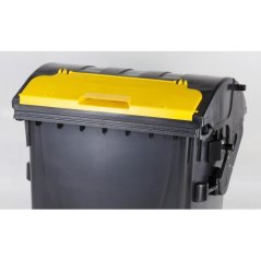 Plastový kontajner 1100 litrov čierno-žltý V/V