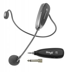 Stagg SUW 12H-BK, bezdrôtový náhlavný mikrofónny set 2,4 GHz UHF
