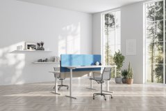 Height adjustable desk OFYS - amber oak (80 x 160 cm)