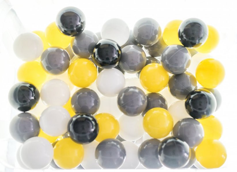 Plastové ŽLUTÉ míčky do bazénku (500 ks), kuličky