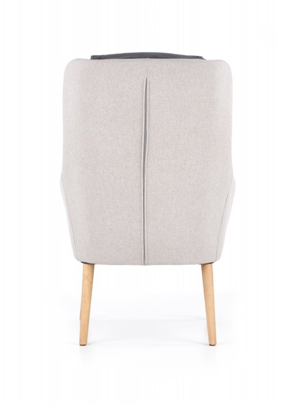 Armchair PURIO (Light gray / Dark gray)