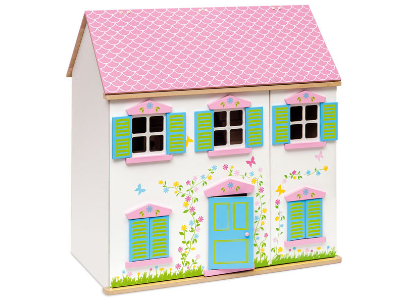 Domček pre bábiky s otváracou stenou