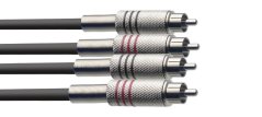Stagg STC1C, kabel 2x RCA/2x RCA, 1m