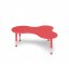 Detský stôl výškovo nastaviteľný TRIO - Farba: Červená