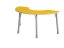 Výškovo nastaviteľný stôl polkruh - Žltá - Veľkosť výškovo staviteľná: 1-3
