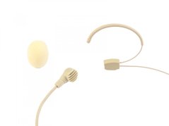 Omnitronic UHF-300 náhlavný mikrofón, svetlý
