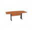 Jednací stůl - 200×110 cm (více barev) - Barva podnože: Stříbrná, Dekor: Buk