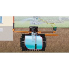 Zásobník na dažďovú vodu Compact – 1600 l