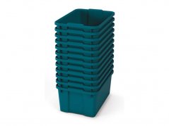 Velké plastové boxy- OPTIMA- Modrozelené (12 ks.)