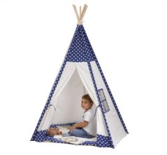 Detské teepee PRINC s vankúšom (185 cm)