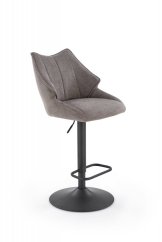 Barová stolička- H122- Čierna/ Sivá