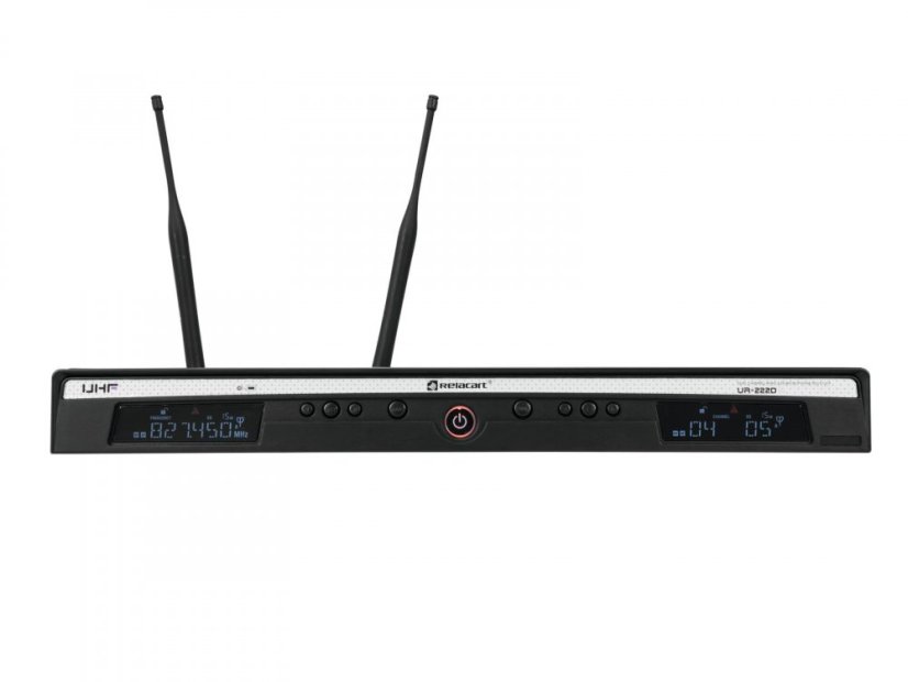 Relacart UR-222D, 2-kanálový bezdrôtový mikrofónny set 823-832 MHz + 863-865 MHz