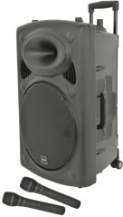 QTX QR15PABT, mobilní 15" zvukový systém MP3/BT/SD/USB/2x VHF