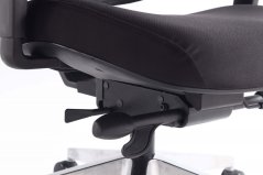 Ergonomická kancelářská židle OAMA PLUS černá, pro vysoké postavy