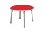 Výškově stavitelný stůl kruh - Červená - Rozměr: ø 100 cm, Velikost výškově stavitelná: 1-3