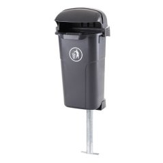 Odpadkový kôš 50 l. Urban - čierny