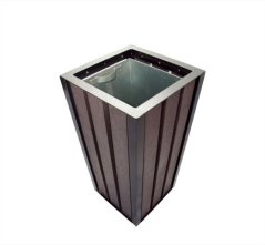Vonkajší odpadkový kôš PURE (s plastovým recyklátom)