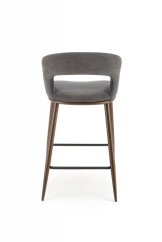 Barová stolička- H114- Sivá / Orech