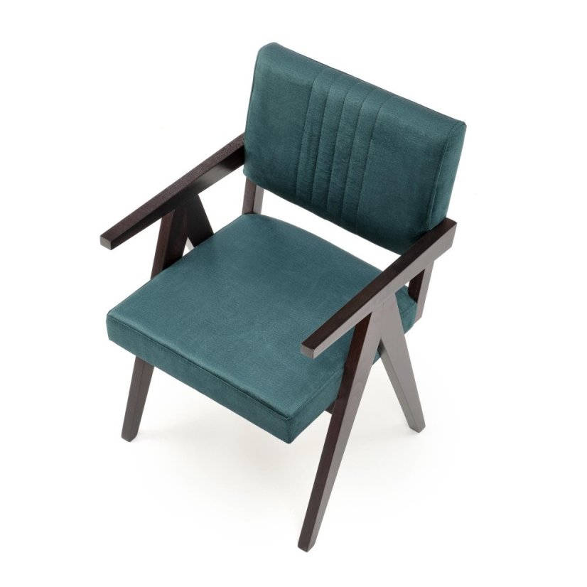 Chair MEMORY (Ebony / Dark green)