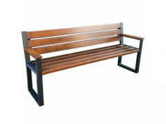 Zahradní lavička TRENDY s opěradlem a područkami (Olše)
