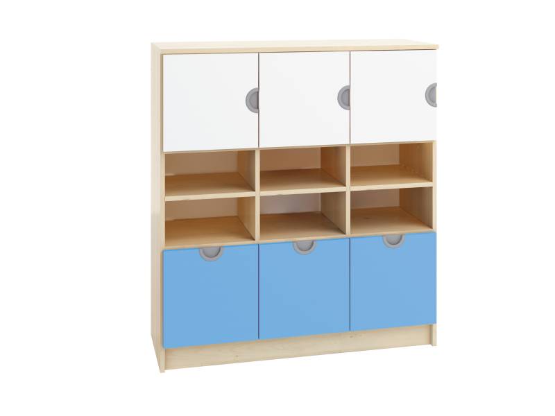 Shelving cabinet with drawers and doors CUBO (module 20)