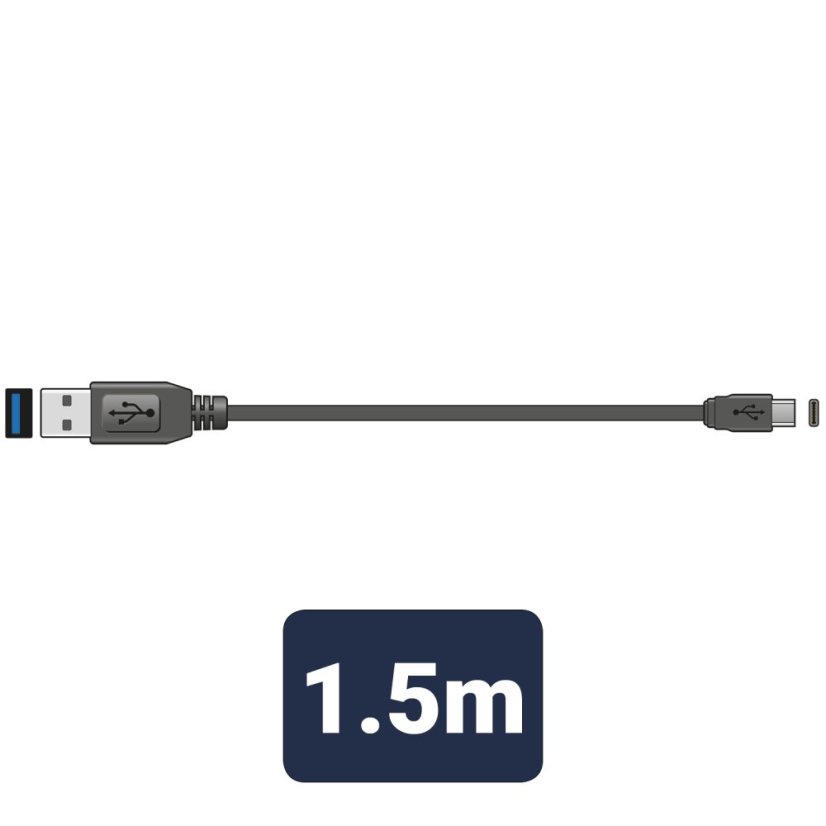 AV:link napájací kábel USB Typ-C, 1,5m