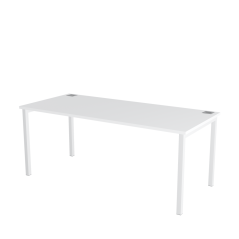 Kancelářský stůl s bílou deskou OFYS U (rozměr 70 x 160 cm)