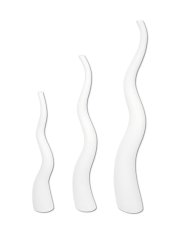 Wave designový květináč 150cm, bílý