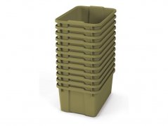 Velké plastové boxy- OPTIMA- Světle zelené (12 ks.)