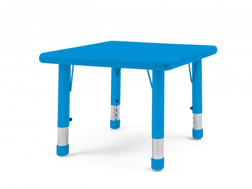 Detský výškovo nastaviteľný stôl ŠTVOREC - Farba: Modrá