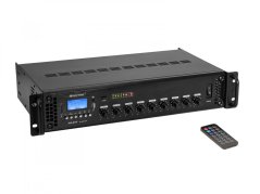 Omnitronic MA-60P, 100V mixážny zosilňovač, MP3/USB/SD/BT, 60W