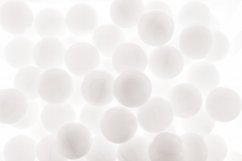 Plastové BÍLÉ míčky do bazénku (500 ks), kuličky