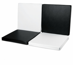 Čtyřdílné skládací matrace - Černá a bílá