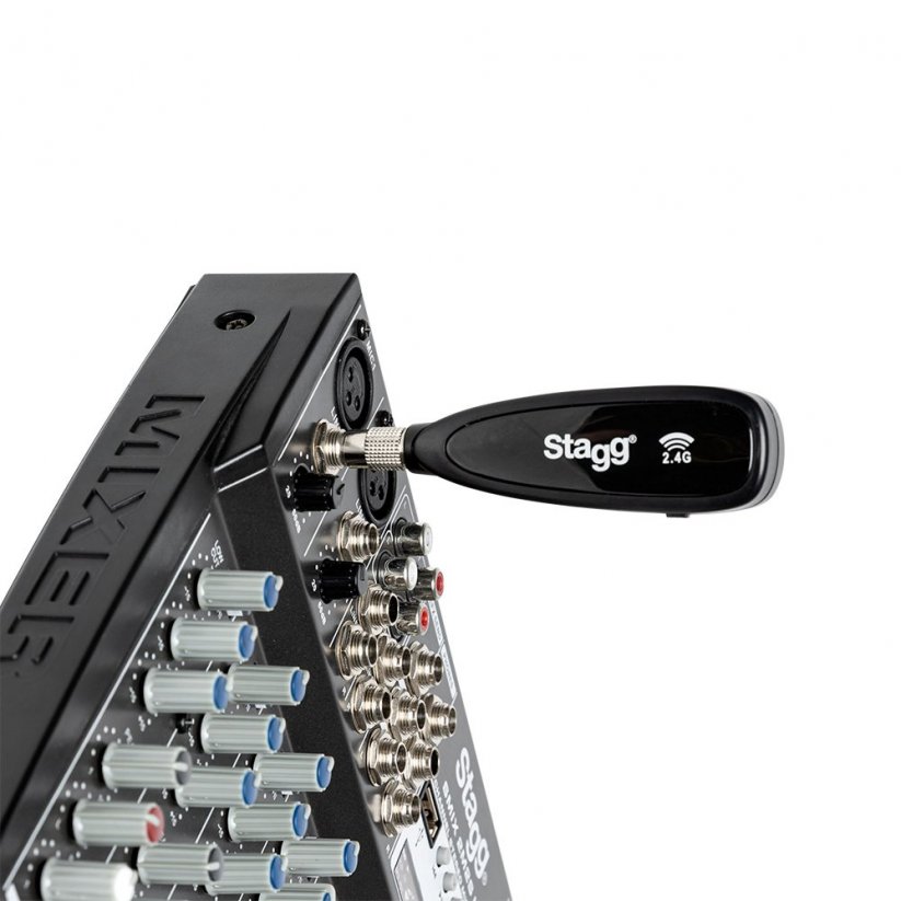 Stagg SUW 12H-BK, bezdrátový náhlavní mikrofonní set 2,4 GHz UHF