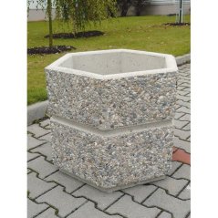Nádoba na kvety – šesťhran 600 x 600 x 550