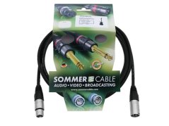SOMMER mikrofonní kabel XLR kabel 3pin 3m bk Neutrik