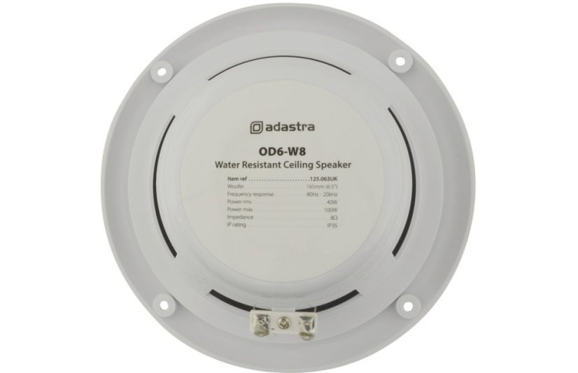 Adastra OD6-W8, podhledový 6.5" reproduktor, 40W, IP35, bílý
