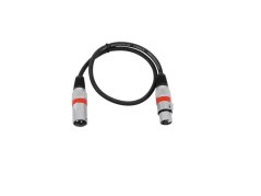 Omnitronic prepojovací kábel XLR/XLR, 0,5 m, červený