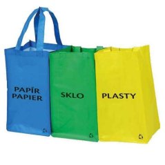 Tašky na triedený odpad sada (3 ks)
