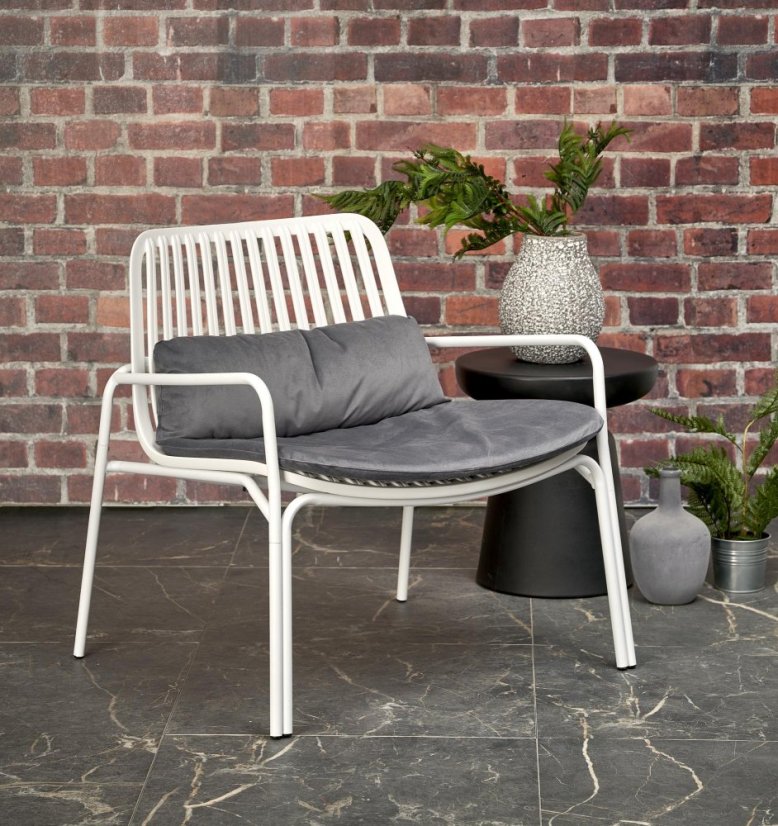 Armchair MELBY (Gray / White)